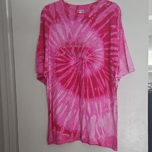 Gildan Pink Tie-Dye T-Shirt Cyclone Design "Jamaica One Love" Size XL NNT